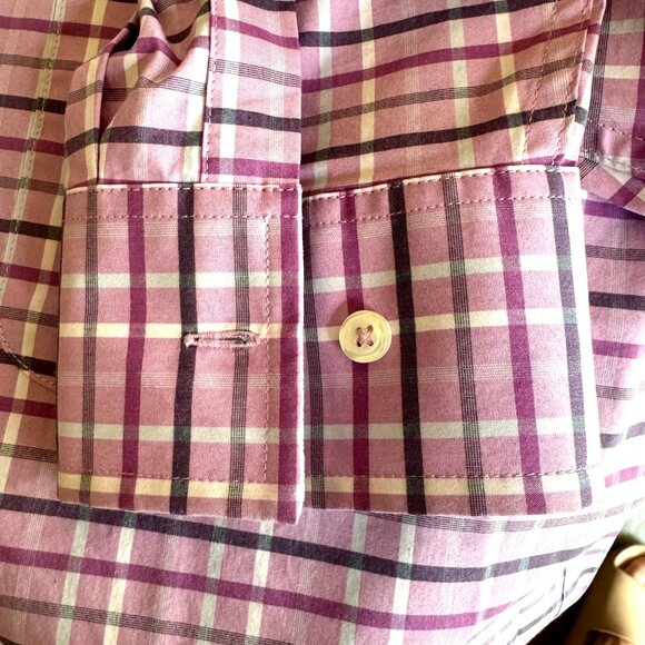 Tommy Bahama Sarasota Stretch Purple Men’s Long Sleeve Button Front Shirt Size L - Picture 5 of 11